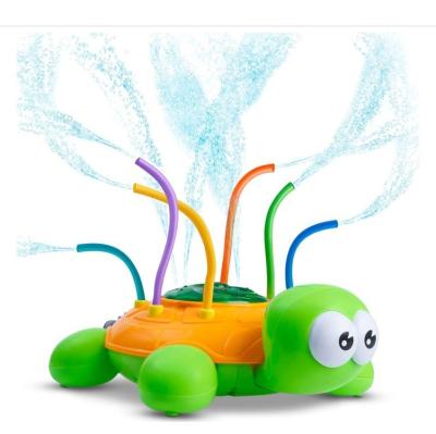 China Durable Outdoor Water Spray Sprinkler Toy For Kids Backyard Spinning Dolphin Sunflower Turtle Equip Splashing Sprinklers Fun For Summer Child Toy for sale