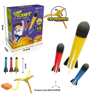 China kids game stomp Rocket Stress Ball Rocket Launcher outdoor toys for kids indoor game children jumping flying toys for sale