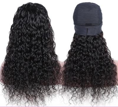 China KinkyCurly Curly Human Hair Brazilian Factory Price Machine Made Curl HeadbandWig Wig for sale