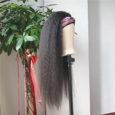 China Afro Kinky Curly Headband Straight Wigs Curly Wig Hair With Factory Price for sale