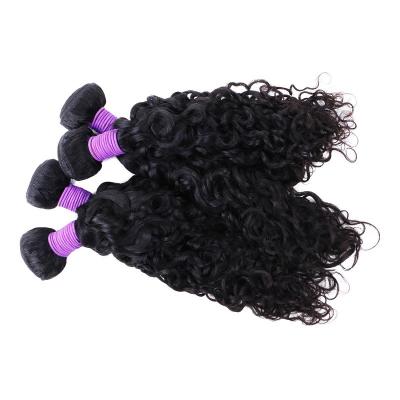 China High Quality Tangle Free Cuticle Aligned Hair Weaves 100% Natural Water Wave Unprocessed Virgin Hair Bundles Bundles for sale