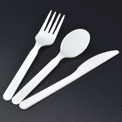 Chine fourchettes des couverts 100% de PLA CPLA de 9in et couteaux biodégradables compostables de cuillères à vendre