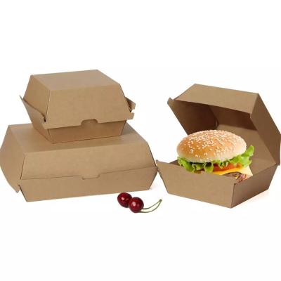 China La hamburguesa disponible de 120 grados encajona la caja de empaquetado de empaquetado de la hamburguesa de la hamburguesa en venta