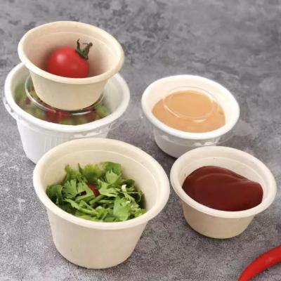 Chine saladier jetables de soupe à papier de 1oz 2oz 4oz avec des couvercles partagent des tasses à vendre