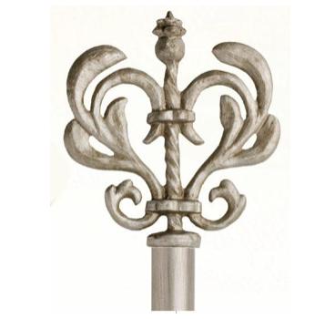 China 1in-Patience- Single Luxury Curtain Rods Finial for sale