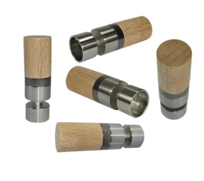 China Simple Luxury Wooden Curtain Rods Finials for sale