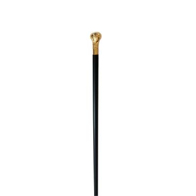 China Wooden Crown Classic Luxury Brass Handle Walking Canes for sale