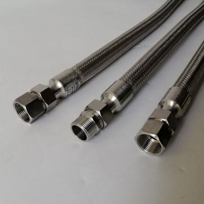 China Corrosion Resistance Flexible Stainless Steel Metal Braided Hose For Wash Basins Inlet Hose Water Pipe for sale