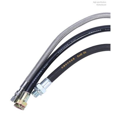 China Chemical Industry Explosion Proof Hose Assemblies Hydraulic Flexible Rubber Water Hose for sale