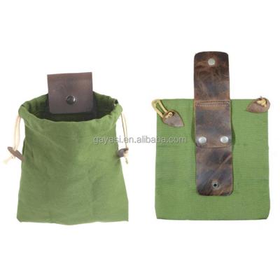 China Outdoor Canvas Waist Bag Fruit Picking Bag Fashion Forager Unisex Waist Bag for sale