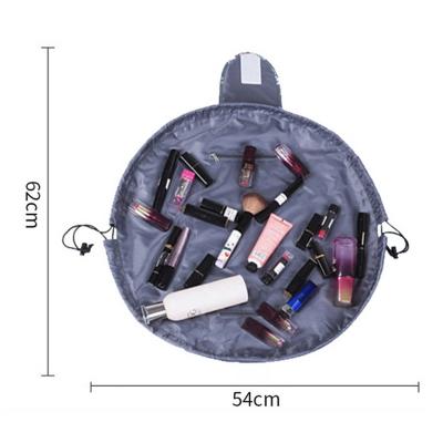 China Collapsible Drawstring Makeup Cosmetic Organizer and Toiletry Bag for Travel for sale