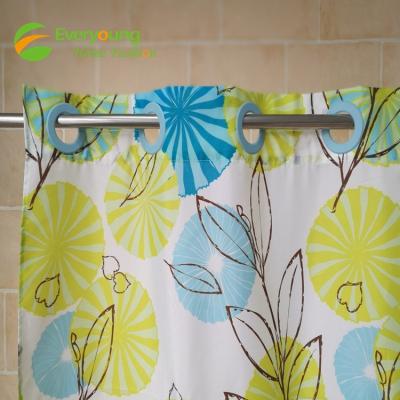 China Sustainable Home Waterproof Polyester PEVA Hookless Shower Curtain for sale