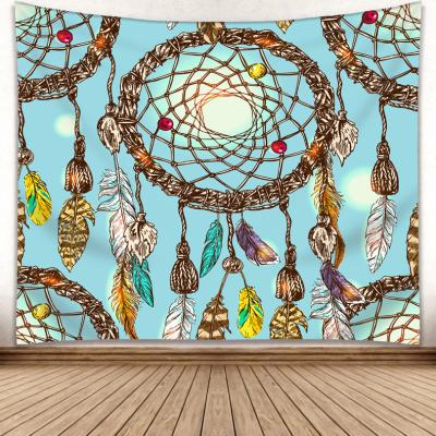 China Simple Fabric Design Bohemian Custom Printed Colorful Wall Decoration Tapestry for sale