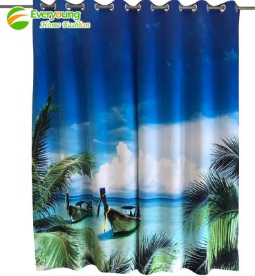 China Blackout Factory Direct Supply Custom Design 3D Photo Printing Blackout Window Curtain for sale