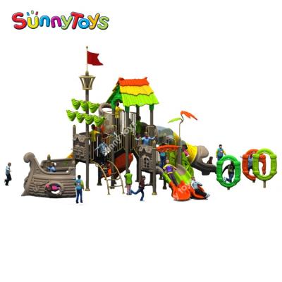 China Plastic Playground Park Outdoor Playground Pirate Ship for sale