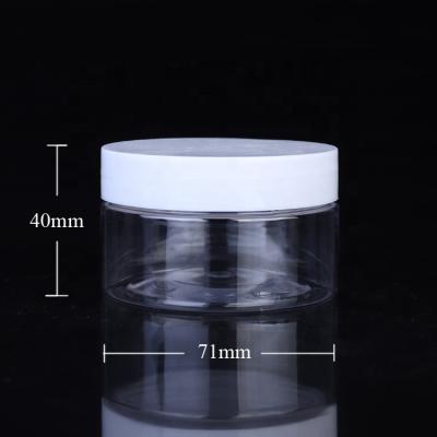 China 100ml empty transparent industrial /chemical PET plastic /Daily use of cosmetics for facial cream for sale