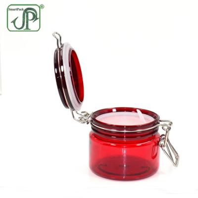 China Freshness Preservation Round Shape 200ml Empty Plastic Clip Jars Kilner Wire Bullet Top Jar for sale