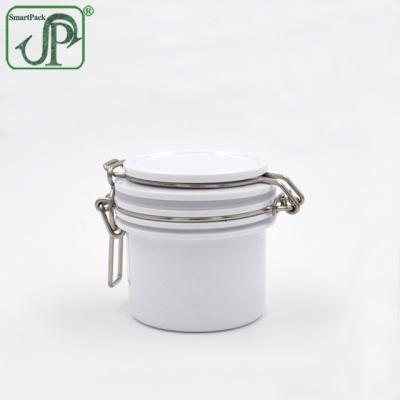 China 80g White Skin Care Cream Clip Box Mini Airtighy Plastic Jars Kilner Jar for sale