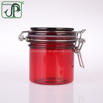 China Food packaging cosmetic packing 200ml empty plastic kilner jars cut top jar for cosmetics packaging container for sale