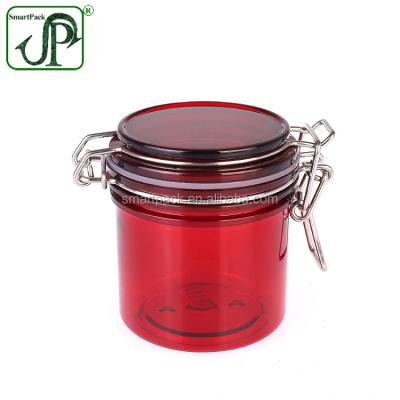 China Fashion Recyclable Red Sweet Design Jar Cream Jar Body 200ml Cosmetic Package for sale