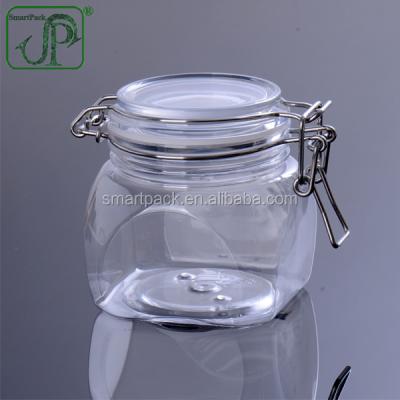 China Food Transparent 380ml Body Scrub Jar Body Butter Packaging for sale