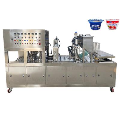 China BG60A-8C Greek strained food yogurt cup drinkable filling sealing machine for sale