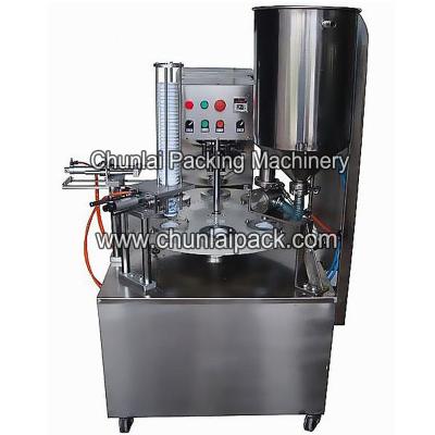 China Rotary Type Yogurt Cup Filling And Beverage Sealing Machine KIS900 for sale