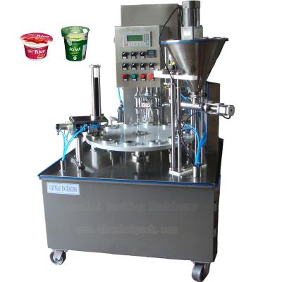 China Multifunctional Packaging Yogurt Cup Filling Sealing Machine for sale