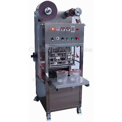 China Plastic Food Ketchup Tub Chili Sauce Bucket Vertical Pneumatic Nuts Jar Sealing Machine for sale