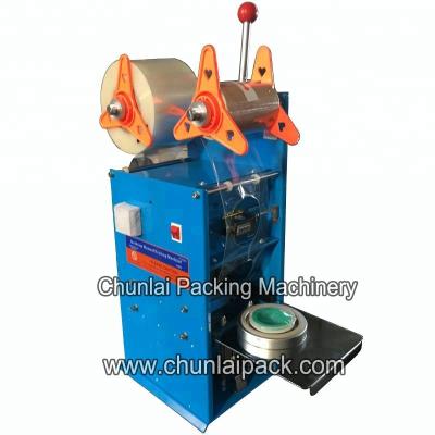 China Food 75 95mm Diameter Manual Cup Sealing Machine for sale