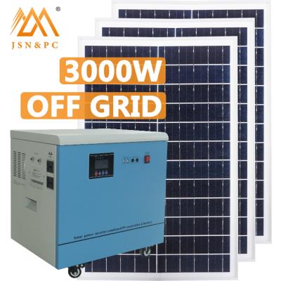 China Hot Sales 1200w Home Solar Penal Solar Power 3000w System For Village for sale