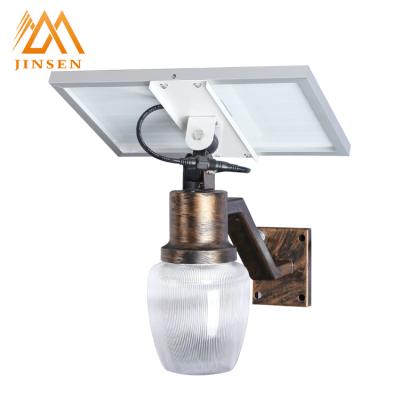 China Garden modern design glass outdoor ip65 garden led solar light for yard lighting for sale