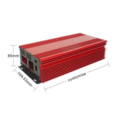 China Custom waterproof extruded aluminum power inverter pcb ip67 heatsink enclosure for sale