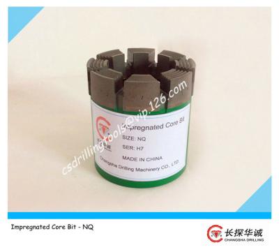 China NQ High Quality Synthetic Wireline Impregnated diamond core bit for sale