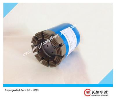 China HQ3 High Quality Synthetic Wireline Impregnated diamond core bit for sale