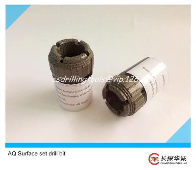 China AQ High Quality Synthetic Wireline Surface-Set Diamond Core Bit for sale