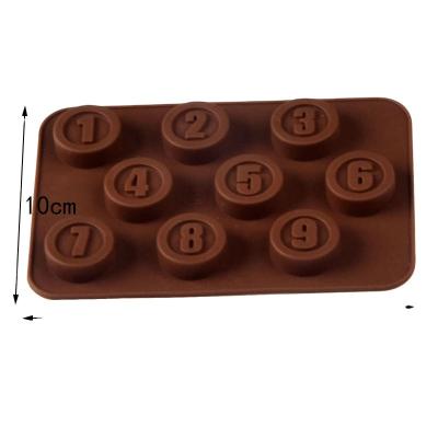 China Hot Selling DIY 9-49 Cavity High Quality Viable Number Cavity Letter Non-Stick DIY Madeleine Non-Stick Silicone Cake Baking Mold for sale