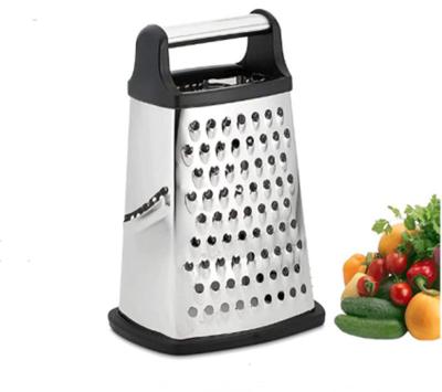 China 4 Size Sustainable Hot Selling Multifunctional Stainless Steel Cheese Potato And Box Vegetable Grater for sale