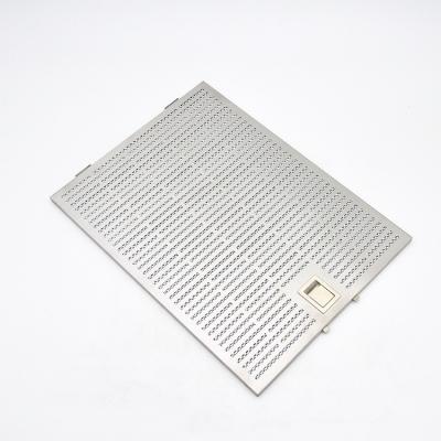 China Best Stainless Steel Kitchen Rectangle Core Metal Mesh Cooker Hood Baffle Grease Filter for sale