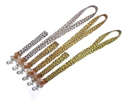 China Leopard Print Phone Lanyards For Universal Mobile Phone Neck Straps For USB Hang Rope Lanyards for sale