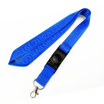 China Polyester Fashion Logo Custom Woven Polyester Promotional Neck Lanyard Personalized Jacquard Lanyard For Show for sale