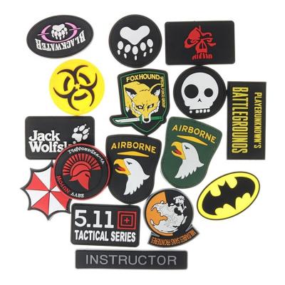 China 3D 3D Rubber PVC Patches Emblem Badges For Clothing Backpack PVC Tags Funny Patches For Hat, Backpack, Jacket, Military, Police, for sale