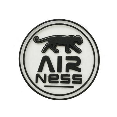 China Hot Selling Viable 3D Transparents Embossed PVC Rubber Patch Emblem Badges Patches For Apparel for sale