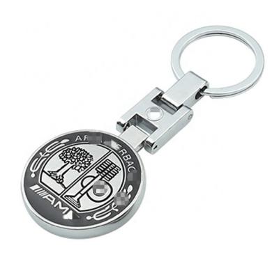 China Suitable for Key Chain B Audi Benz Car Logo Metal Key Ring For Advertising Brand Custom Zinc Alloy Car for sale