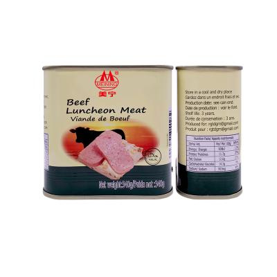 China Canned long shelf life canned foods beef Canned Luncheon Meat for sale