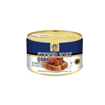 China Mitality Quality 500g Canned Meat Canned Braised 65% Pork Canned Pork Meat for sale