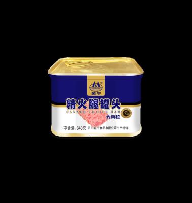 China High quality canned ready to export popular canned pork of canned ham by luncheon meat 340g of canned ham by choice ham for sale