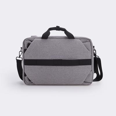 China Multifunction SINCERE canvas three in one travel men canvas male shoulder business bags laptop USB briefcase with secret compartment for sale