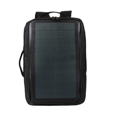 China With USB Business Backpack With Laptop Smart Panel Solar Usb Backpack Light Weight Solar Power Waterproof Top Left Backpack for sale