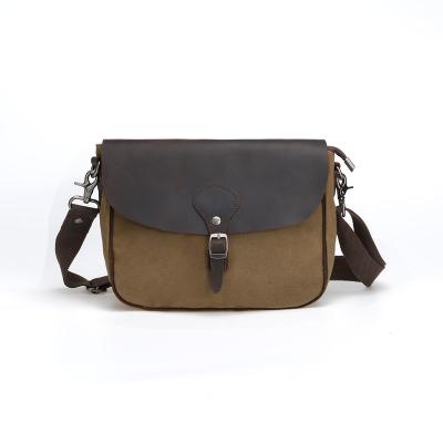 China Canvas Waxed Canvas Cross - Body Bag For Men Good Quality Outdoor Messenger Bag for sale